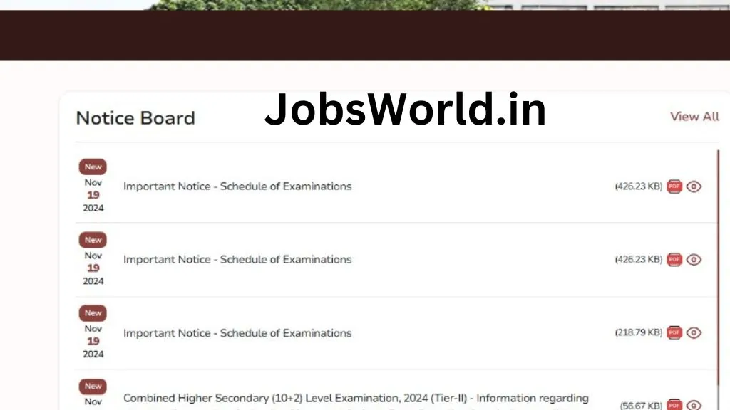 SSC CGL Tier 2 Admit Card