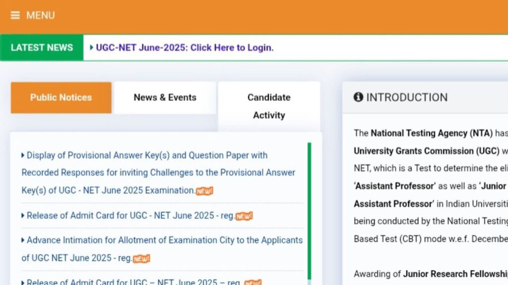 UGC NET Result 2025